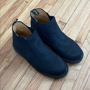 Dr. Martens Black Leather Low Boots Size 5